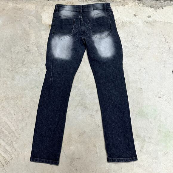 Southpole Denim Jeans Black Mens 16 Distressed Five Pockets Straight Outdoor Y2K - Picture 6 of 6